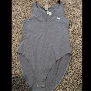 Gray PINK bodysuit